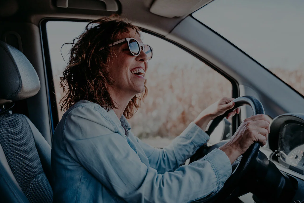 driving a car